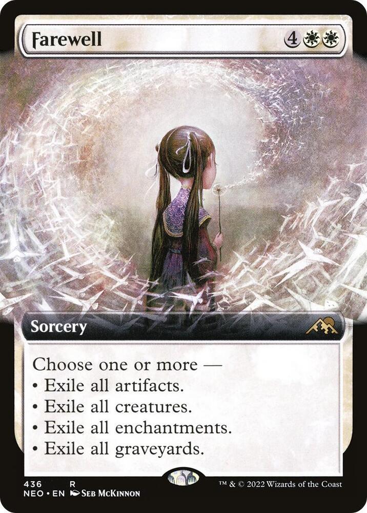 Farewell (Extended Art) (436) [Kamigawa: Neon Dynasty] [Extended Art]