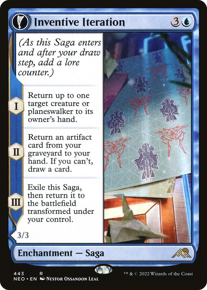 Inventive Iteration (Extended Art) (443) [Kamigawa: Neon Dynasty] [Extended Art]