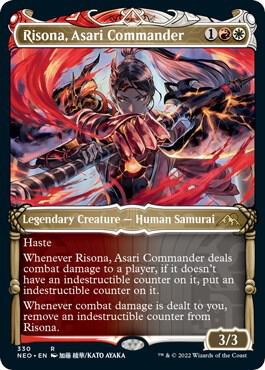 Risona, Asari Commander (Showcase) (330) [Kamigawa: Neon Dynasty] [Showcase]