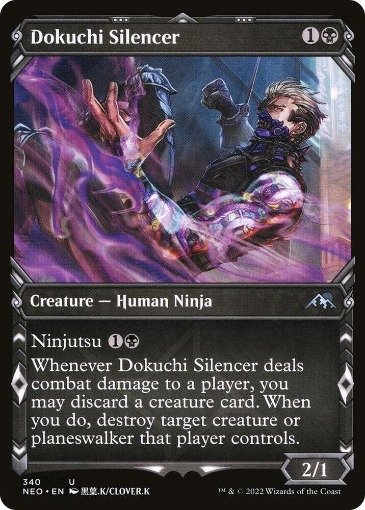 Dokuchi Silencer (Showcase) (340) [Kamigawa: Neon Dynasty] [Showcase]