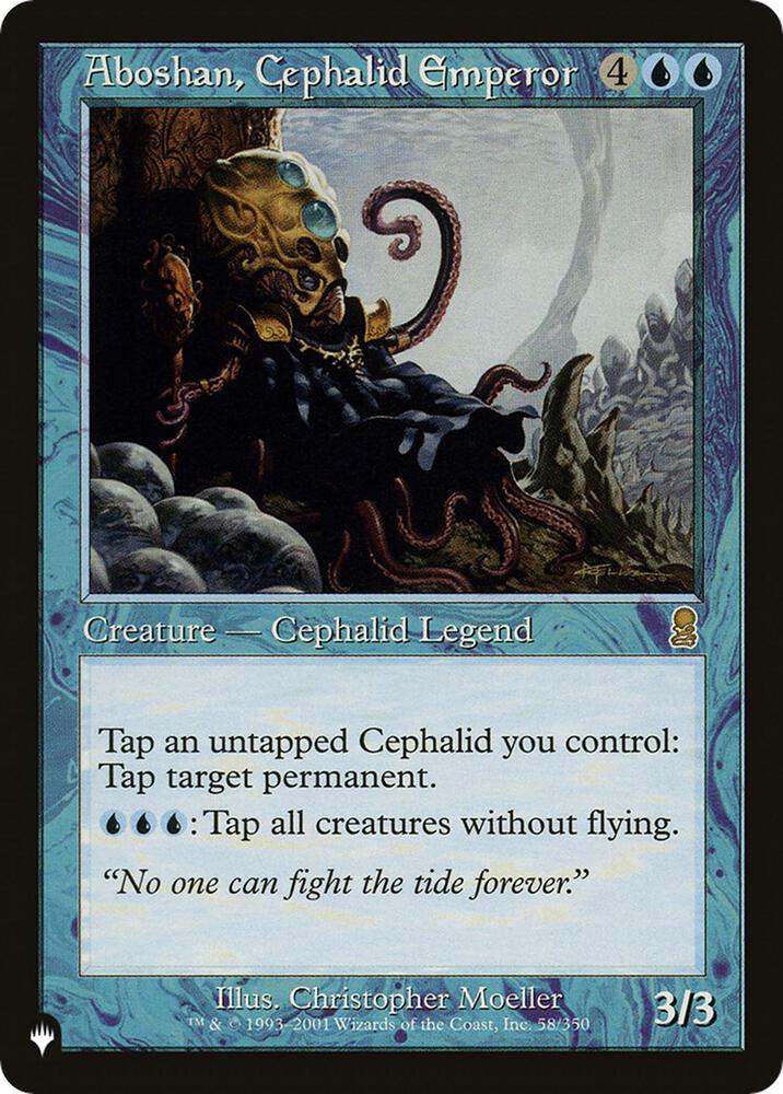 Aboshan, Cephalid Emperor (58/350) [The List]