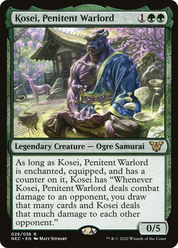 Kosei, Penitent Warlord (26) [Neon Dynasty Commander]