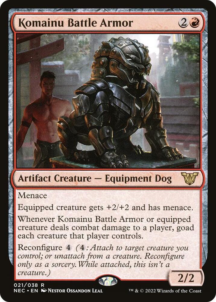 Komainu Battle Armor (21) [Neon Dynasty Commander]