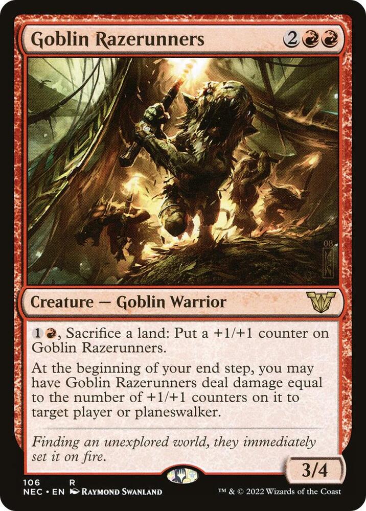 Goblin Razerunners (106) [Neon Dynasty Commander]