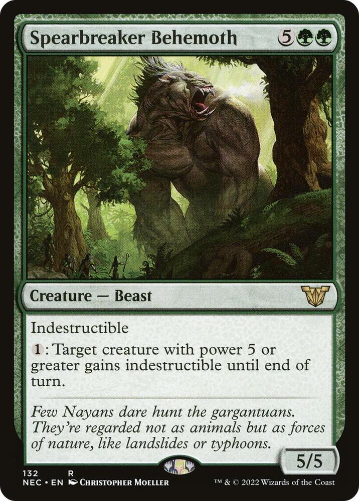 Spearbreaker Behemoth (132) [Neon Dynasty Commander]