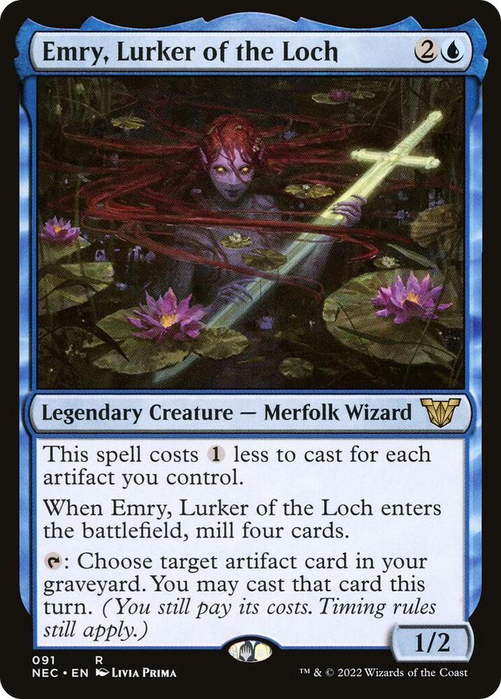 Emry, Lurker of the Loch (91) [Neon Dynasty Commander]