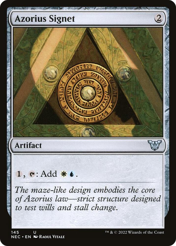 Azorius Signet (145) [Neon Dynasty Commander]