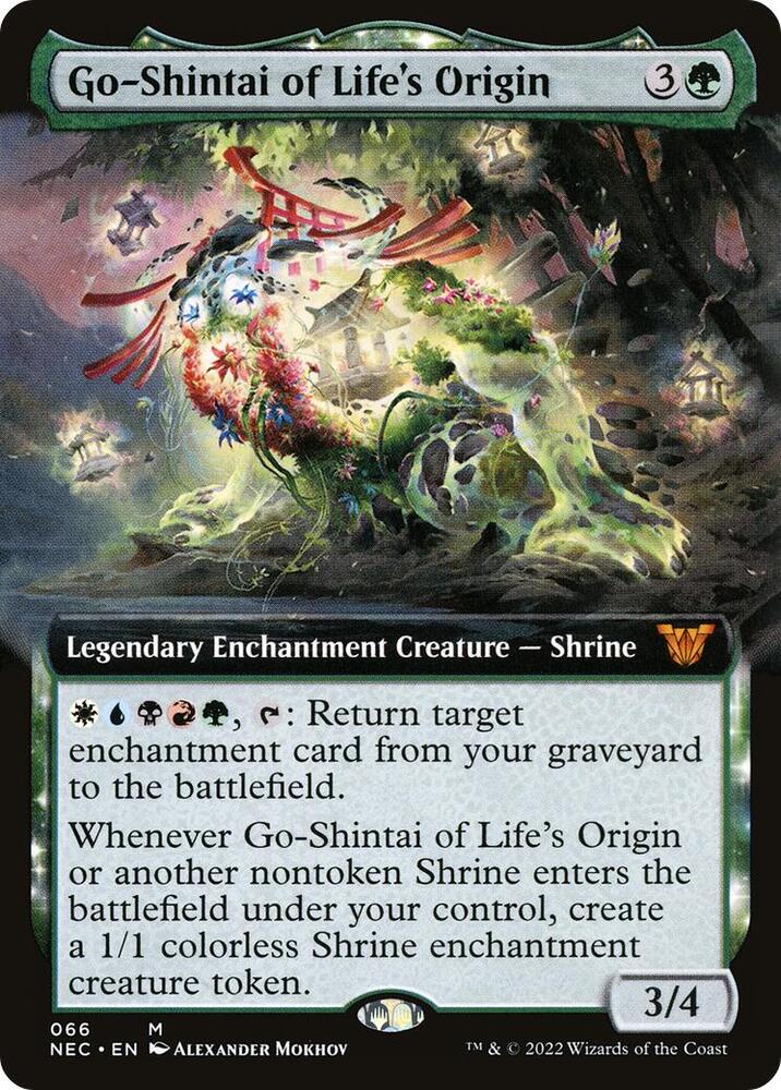 Go-Shintai of Life's Origin (Extended Art) (66) [Neon Dynasty Commander] [Extended Art]