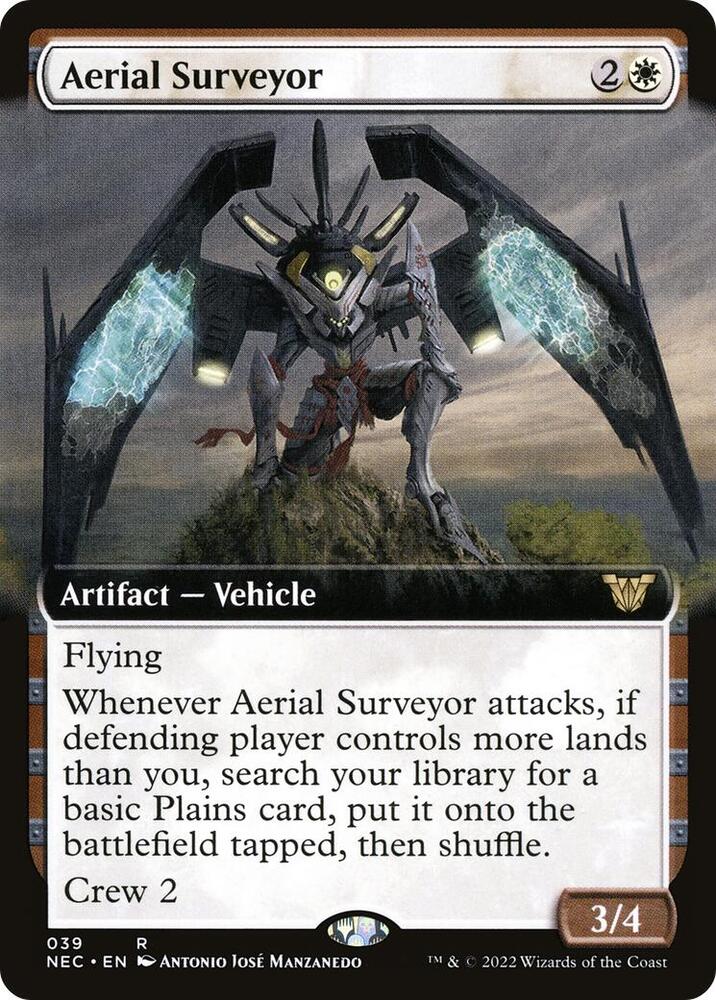Aerial Surveyor (Extended Art) (39) [Neon Dynasty Commander] [Extended Art]