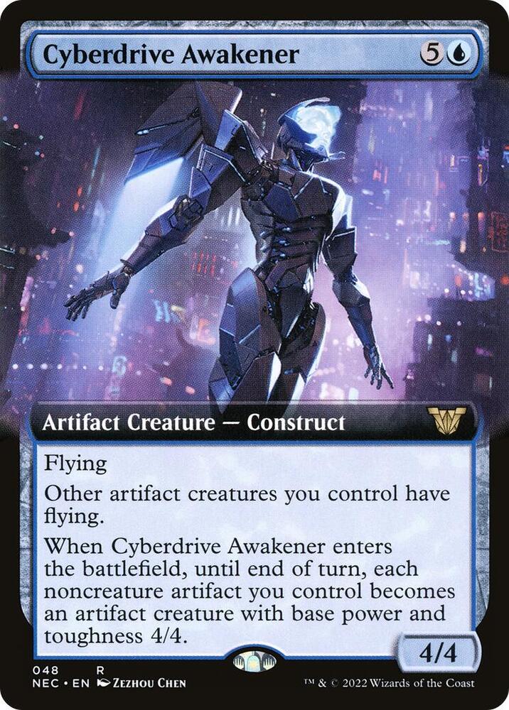 Cyberdrive Awakener (Extended Art) (48) [Neon Dynasty Commander] [Extended Art]