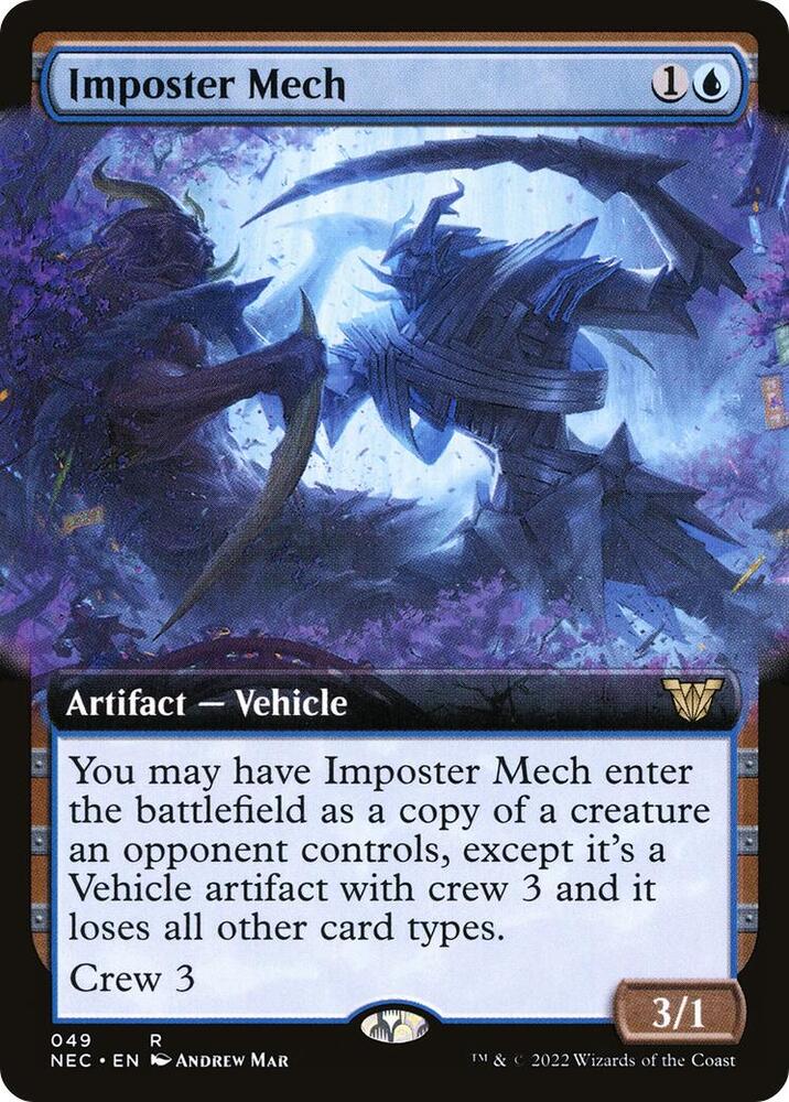 Imposter Mech (Extended Art) (49) [Neon Dynasty Commander] [Extended Art]