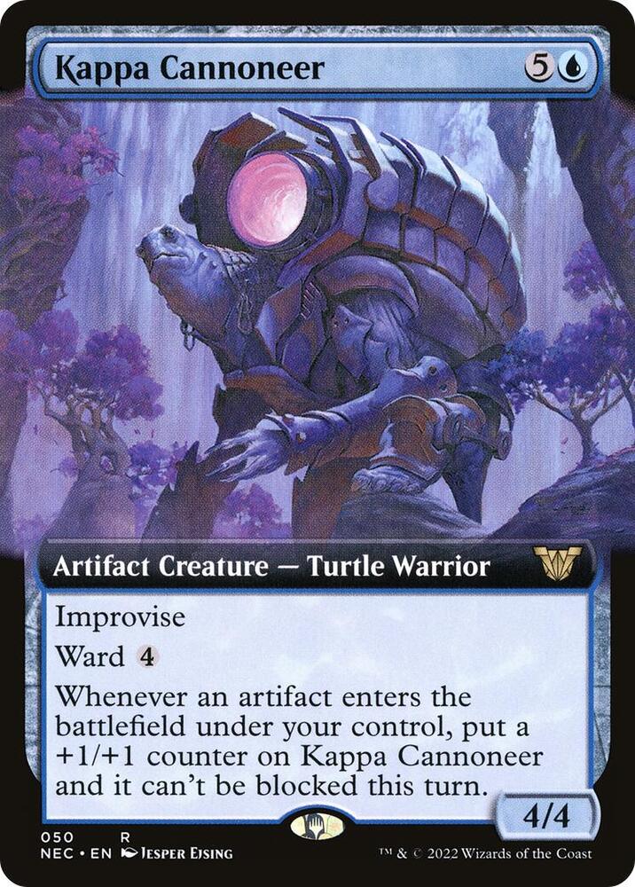 Kappa Cannoneer (Extended Art) (50) [Neon Dynasty Commander] [Extended Art]