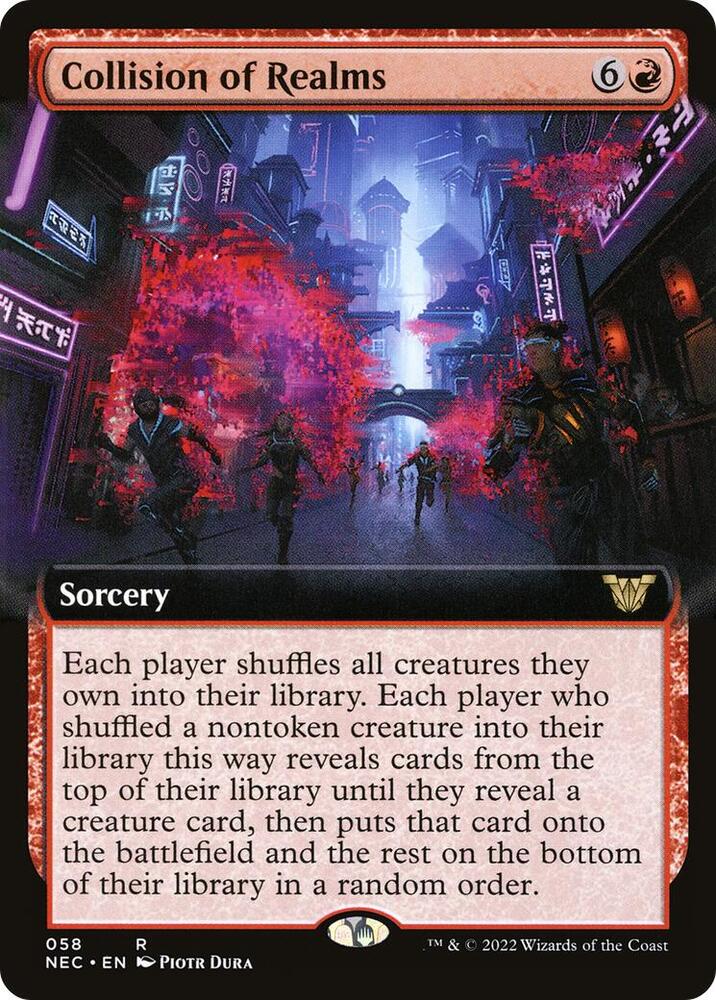 Collision of Realms (Extended Art) (58) [Neon Dynasty Commander] [Extended Art]
