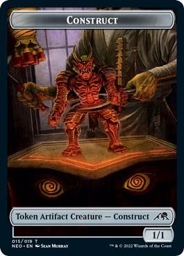 Construct (015) // Blood (017) Double-Sided Token (Challenger 2022) (15 // 17) [Unique and Miscellaneous Promos]