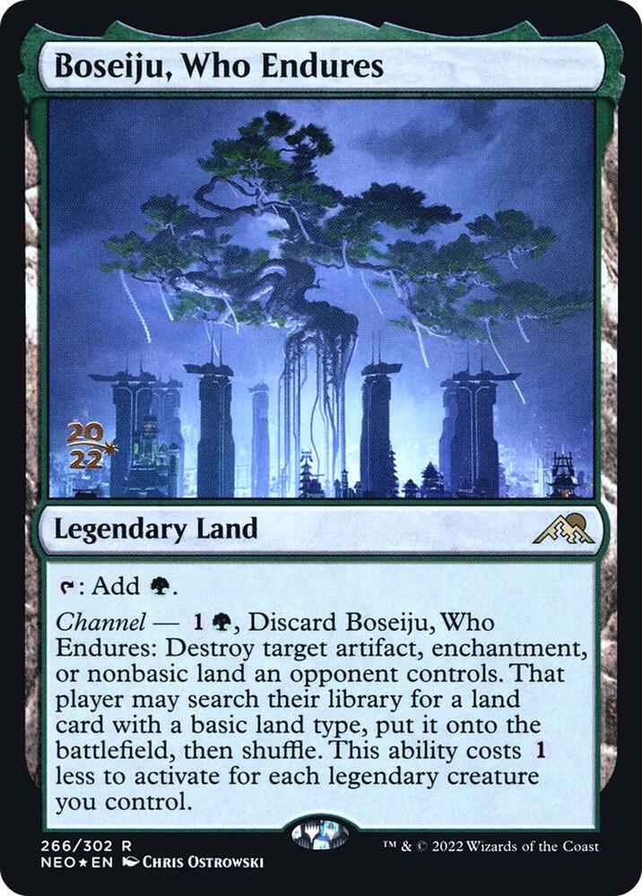 Boseiju, Who Endures (266) [Prerelease Cards]