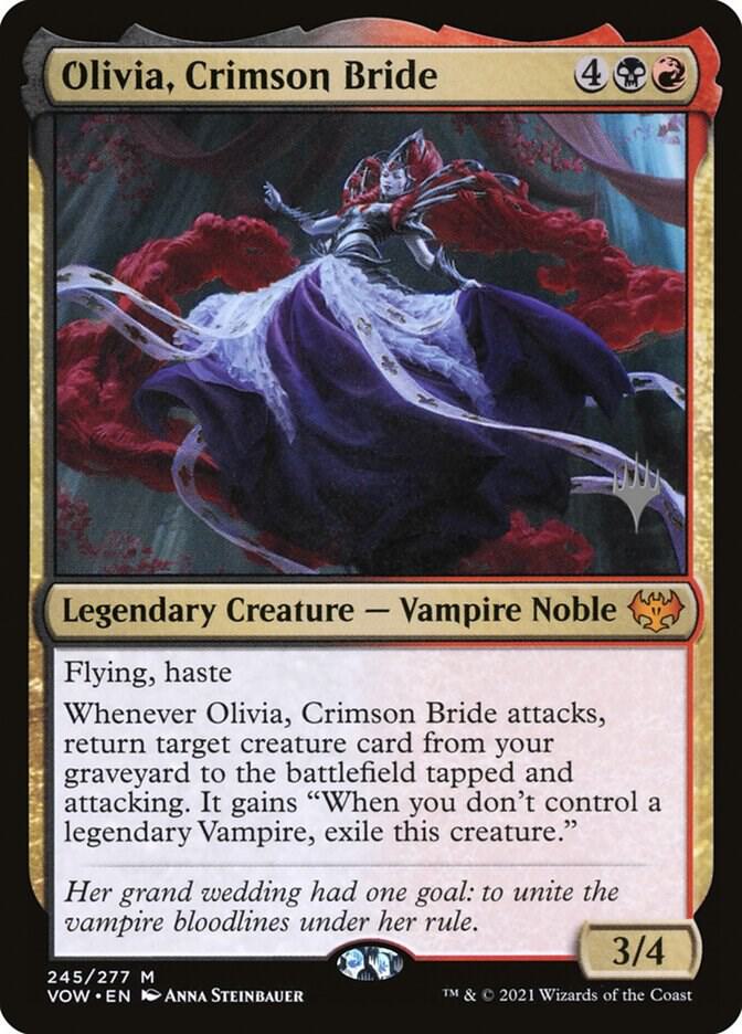 Olivia, Crimson Bride (245p) [Kamigawa: Neon Dynasty Promos]