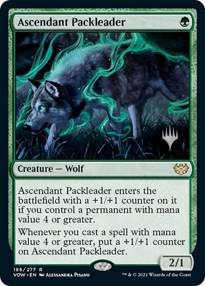 Ascendant Packleader (186p) [Innistrad: Midnight Hunt Promos]