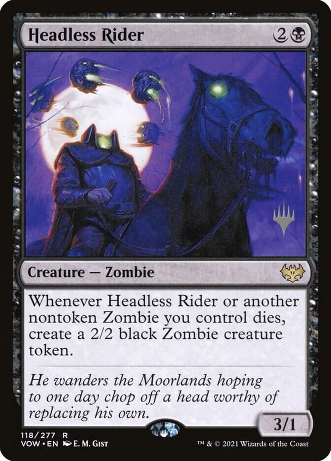Headless Rider (118p) [Kamigawa: Neon Dynasty Promos]