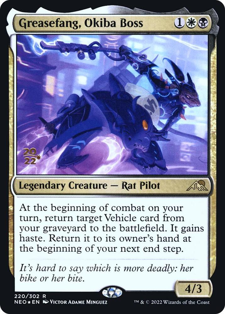 Greasefang, Okiba Boss (220) [Prerelease Cards]