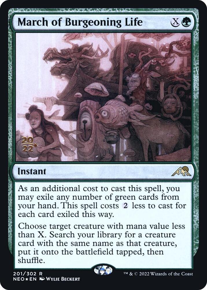 March of Burgeoning Life (201) [Prerelease Cards]