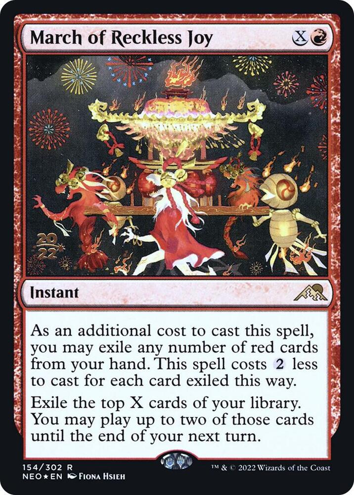 March of Reckless Joy (154) [Prerelease Cards]