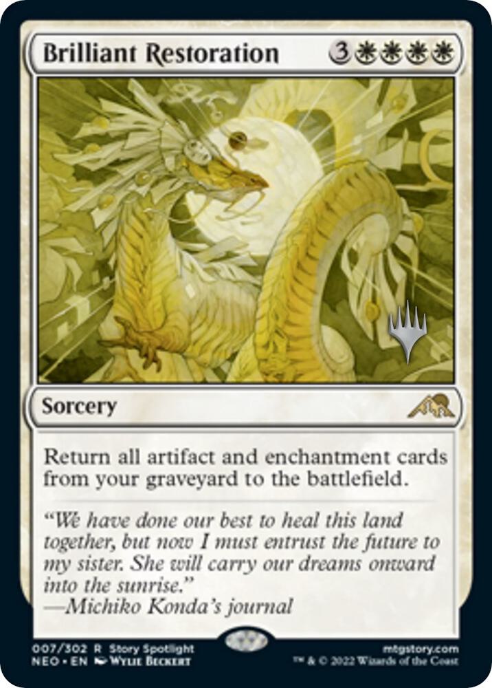Brilliant Restoration (7) [Kamigawa: Neon Dynasty Promos]