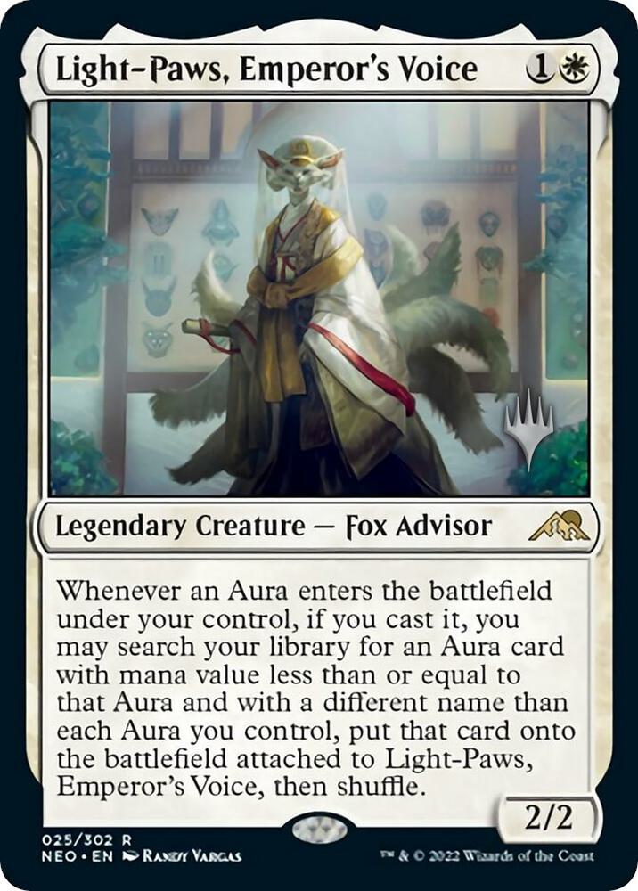 Light-Paws, Emperor's Voice (25) [Kamigawa: Neon Dynasty Promos]