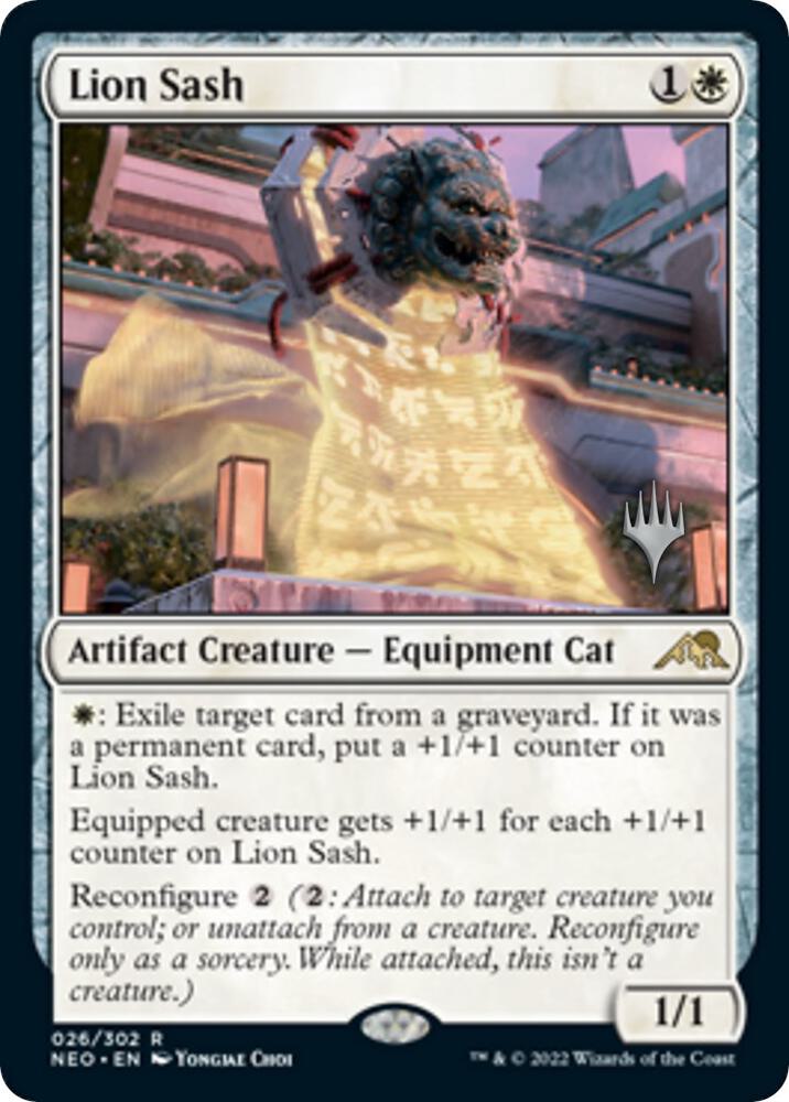 Lion Sash (26) [Kamigawa: Neon Dynasty Promos]