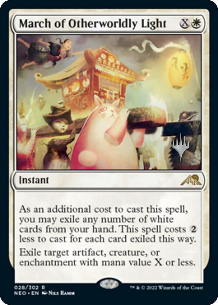 March of Otherworldly Light (28) [Kamigawa: Neon Dynasty Promos]