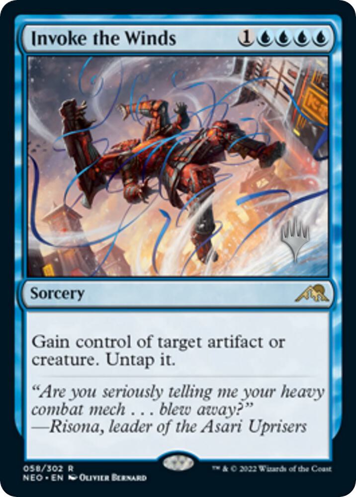 Invoke the Winds (58) [Kamigawa: Neon Dynasty Promos]