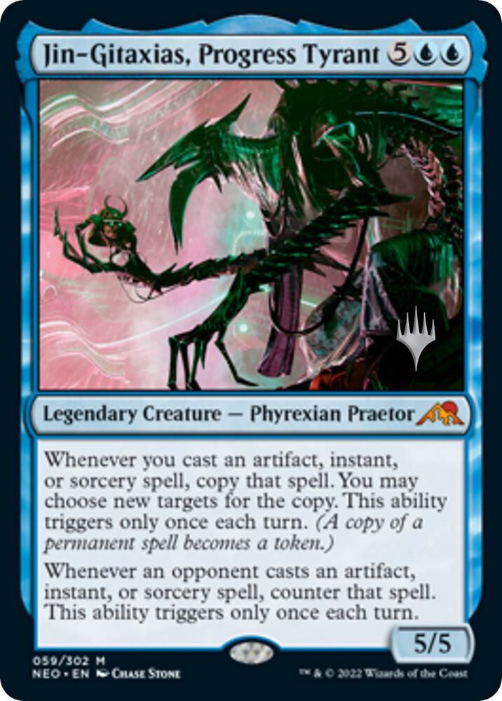 Jin-Gitaxias, Progress Tyrant (59) [Kamigawa: Neon Dynasty Promos]