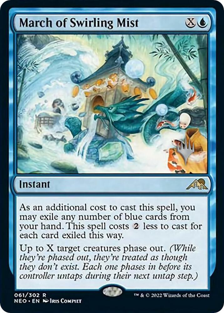 March of Swirling Mist (61) [Kamigawa: Neon Dynasty Promos]
