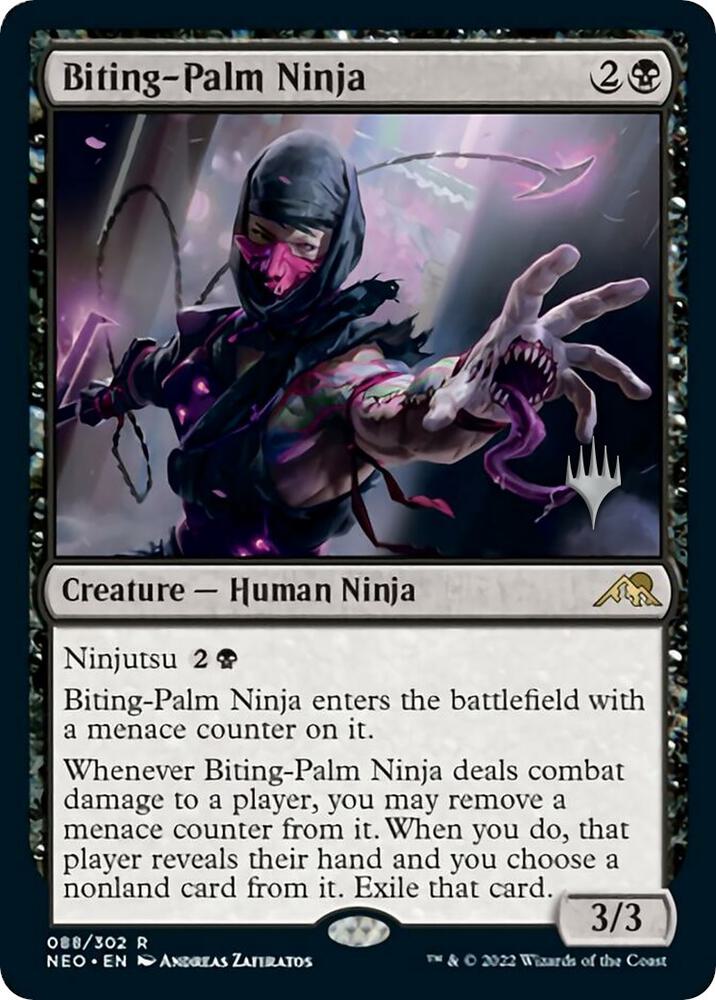 Biting-Palm Ninja (88) [Kamigawa: Neon Dynasty Promos]