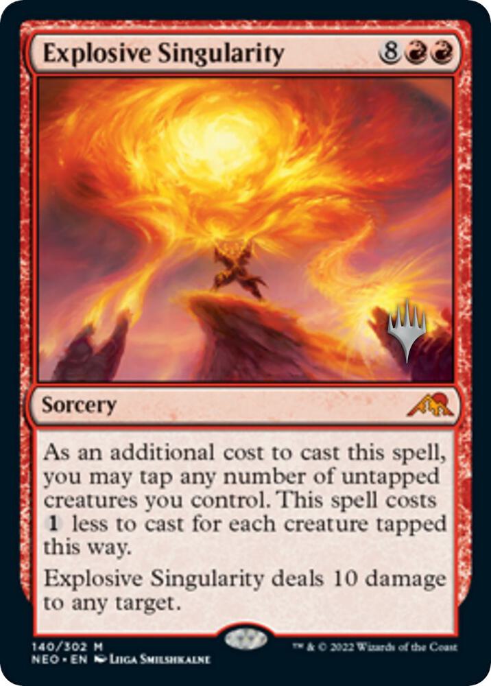 Explosive Singularity (140) [Kamigawa: Neon Dynasty Promos]