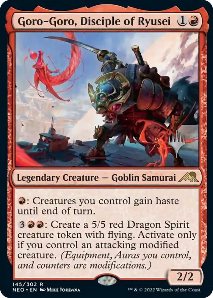 Goro-Goro, Disciple of Ryusei (145) [Kamigawa: Neon Dynasty Promos]