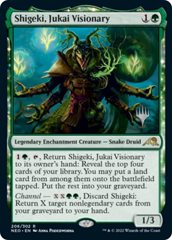 Shigeki, Jukai Visionary (206) [Kamigawa: Neon Dynasty Promos]