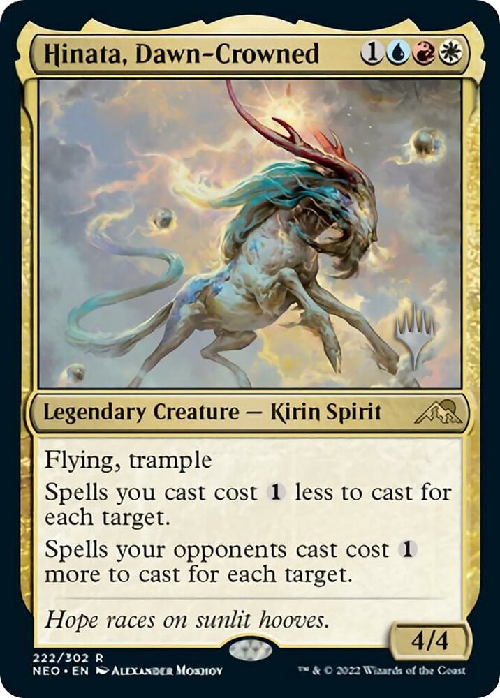 Hinata, Dawn-Crowned (222) [Kamigawa: Neon Dynasty Promos]