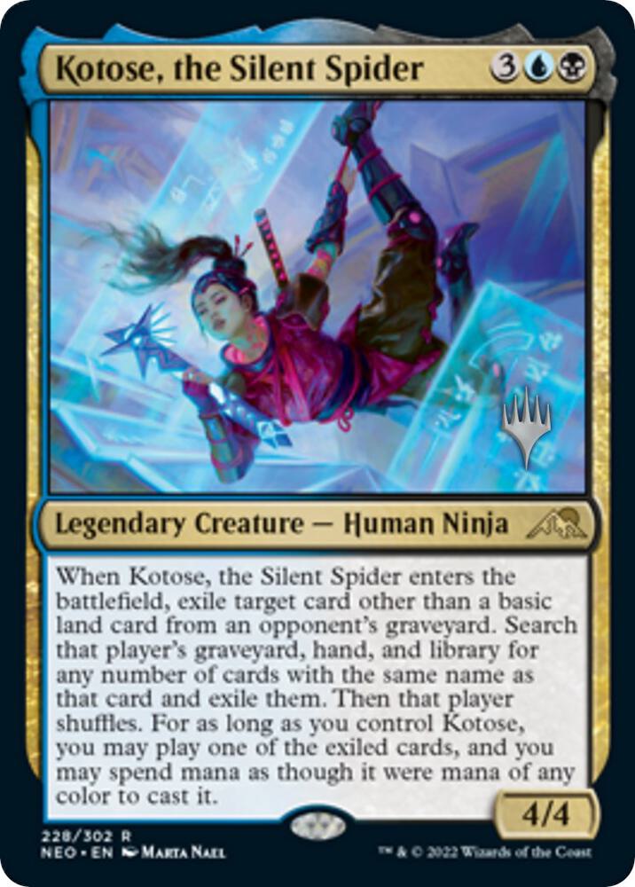 Kotose, the Silent Spider (228) [Kamigawa: Neon Dynasty Promos]