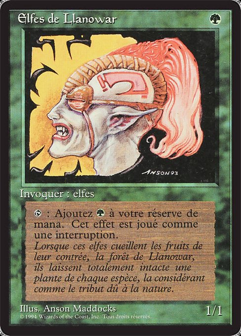 Llanowar Elves (211) [Foreign Black Border]