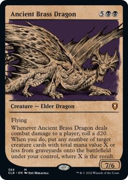 Ancient Brass Dragon (Showcase) (389) [Commander Legends: Battle for Baldur's Gate] [Showcase]