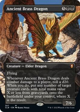 Ancient Brass Dragon (Borderless) (367) [Commander Legends: Battle for Baldur's Gate] [Borderless]