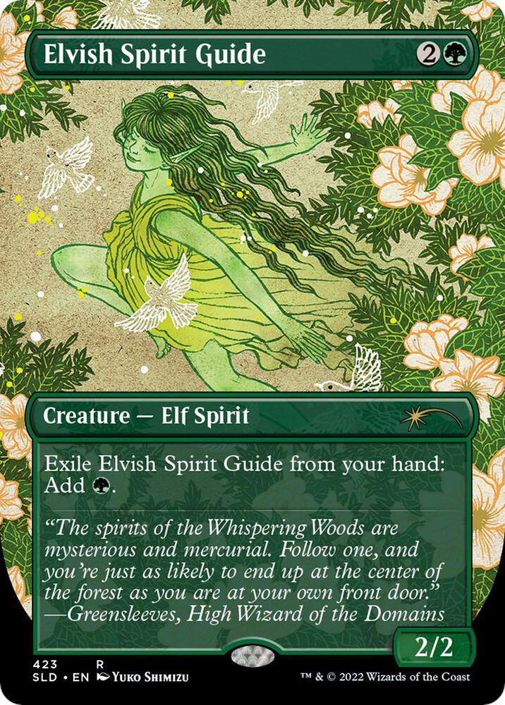 Elvish Spirit Guide (Borderless) (423) [Secret Lair Drop] [Borderless]