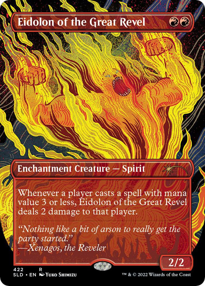 Eidolon of the Great Revel (Borderless) (422) [Secret Lair Drop] [Borderless]