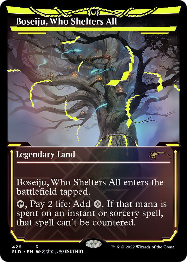 Boseiju, Who Shelters All (Neon Yellow) (426) [Secret Lair Drop] [Showcase]
