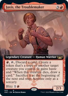Jaxis, the Troublemaker (Extended Art) (425) [Streets of New Capenna] [Extended Art]