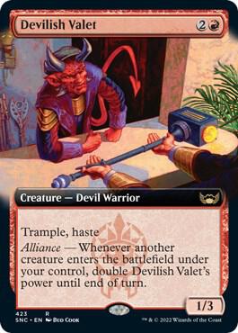 Devilish Valet (Extended Art) (423) [Streets of New Capenna] [Extended Art]