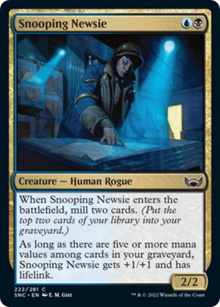 Snooping Newsie (222) [Streets of New Capenna]