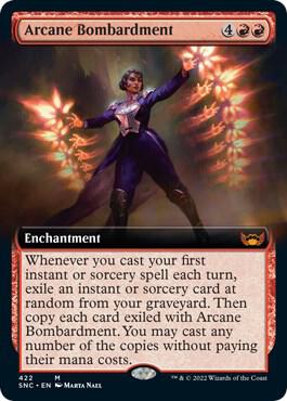 Arcane Bombardment (Extended Art) (422) [Streets of New Capenna] [Extended Art]