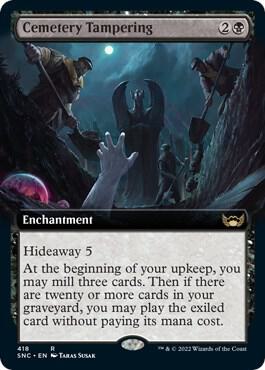 Cemetery Tampering (Extended Art) (418) [Streets of New Capenna] [Extended Art]