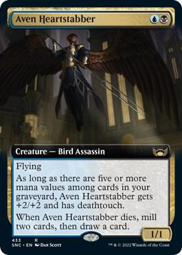 Aven Heartstabber (Extended Art) (433) [Streets of New Capenna] [Extended Art]